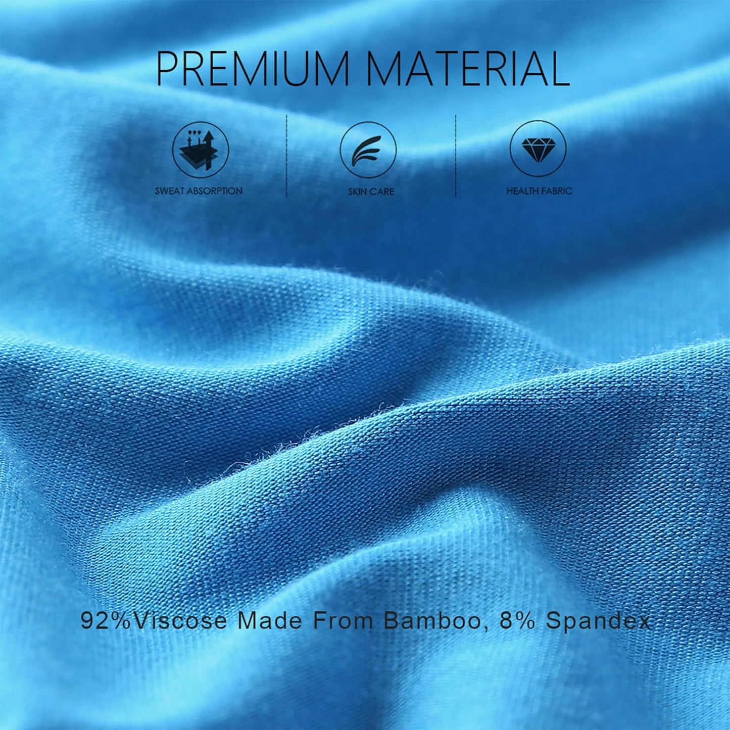 BAMBOO COOL Men's Ultra Breathable Underwear,No Riding Up Boxer Briefs with ComfortFlexible Waistband,Multipack