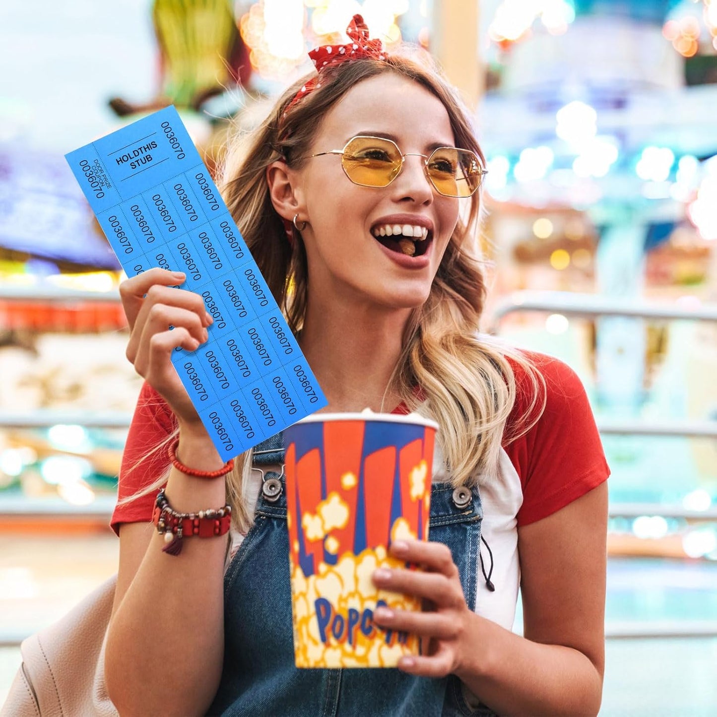 Kosiz 2000 Sheets Raffle Ticket 25 Bid Chinese Auction Tickets Tricky Tray Basket Raffle Sheets for Back to School Class Rewards Carnival Door Prizes Events(Multicolor)