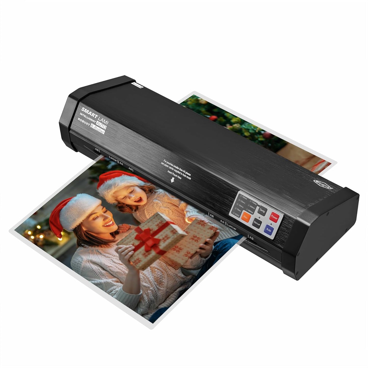 SINCHI 6-Roller, Auto Sense, 3-10 Mil Laminating Machine for Office and School, 50-Second Warm-up, 47 Inches/Minute, Never-Jam, Heavy Duty, 13-inch Thermal Laminator Machine 11x17