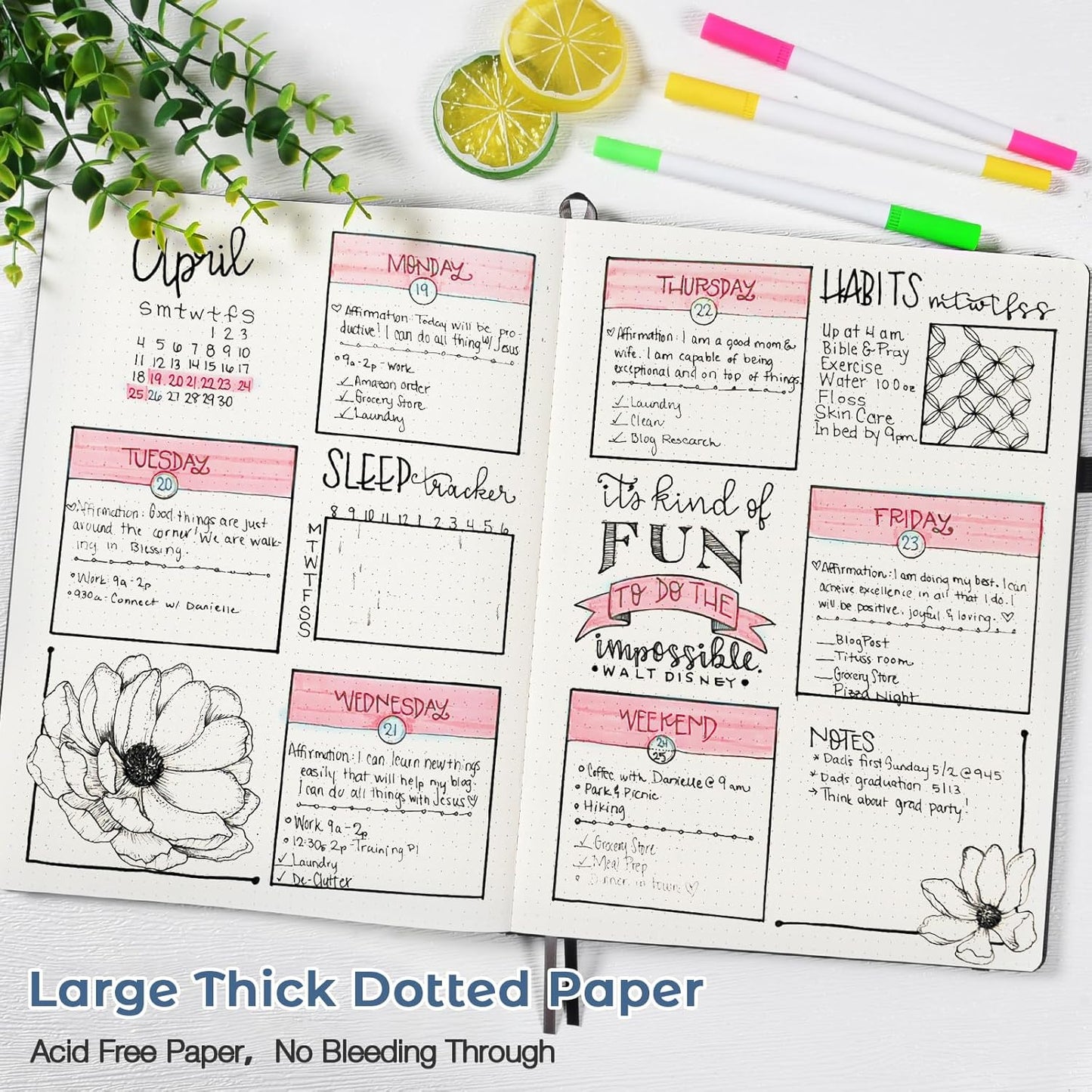 Dotted Journal, Hardcover Notebook 8.5 x 11, Dot Grid Notebook Journal for Women, Men, Large Leather Journals for Writing, Bullet, No Bleed Thick Paper, A4 Notebooks for Work, School, Notes, Blue