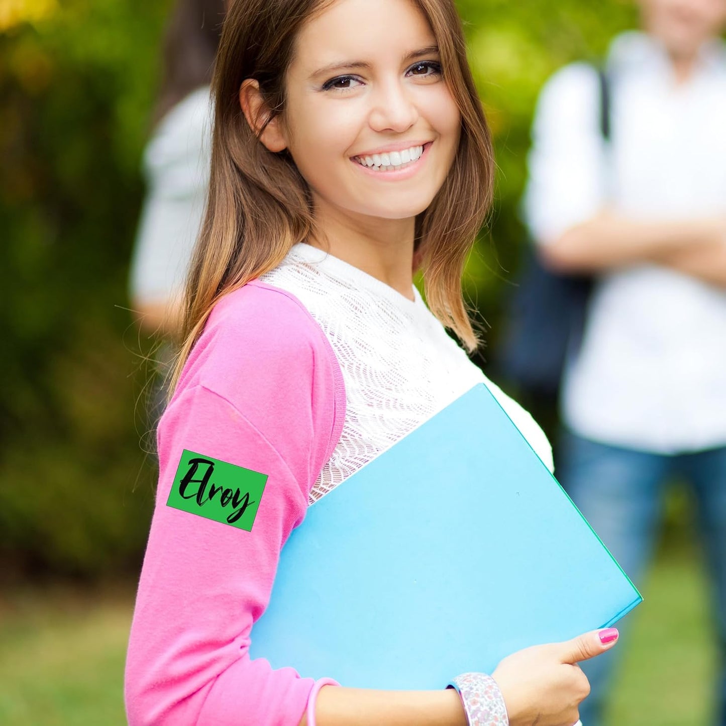 240 Pack Green Label Stickers,3"x2" Rectangular Sticker Labels,Large Name Labels for Kids Clothing