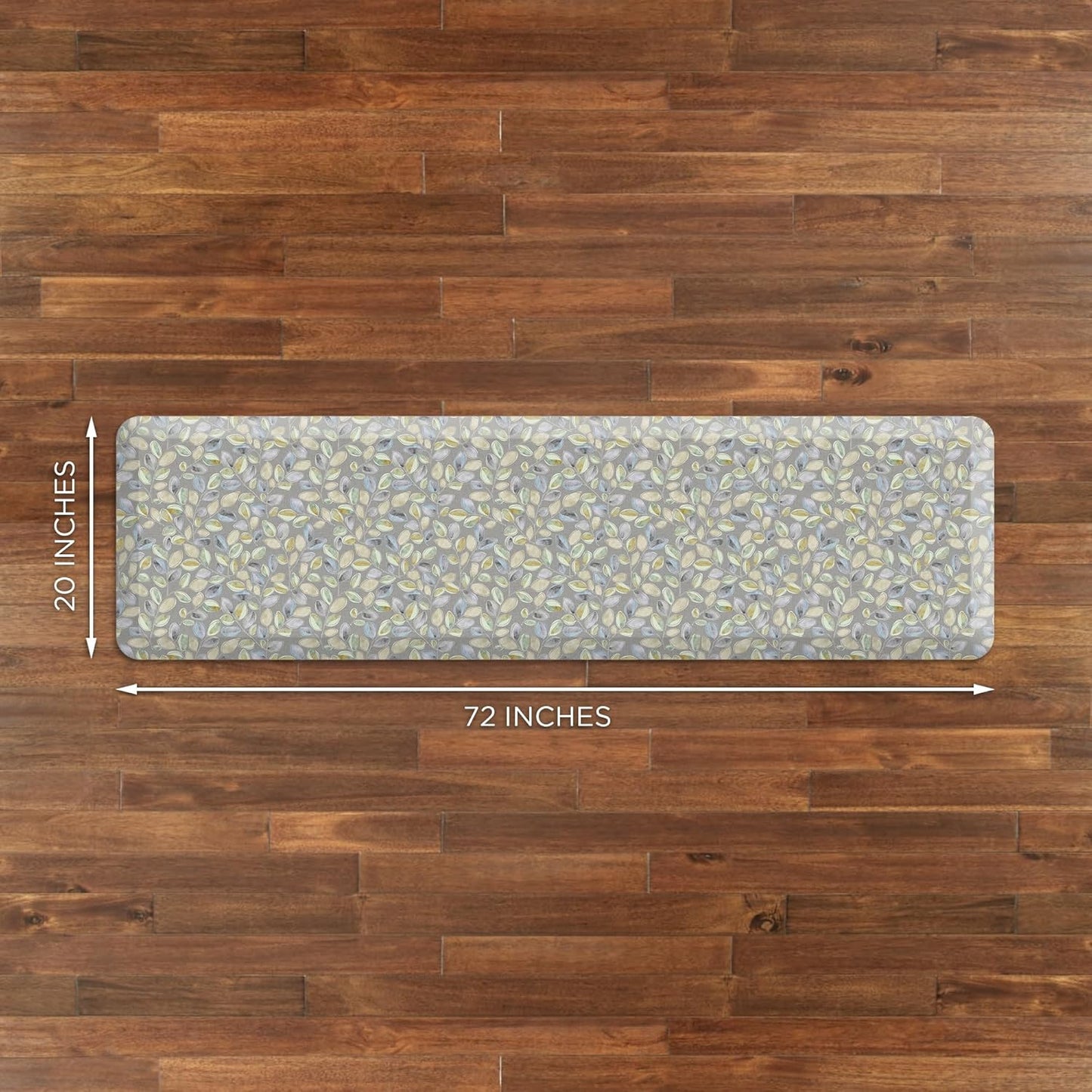 GelPro Anti-Fatigue Designer Comfort Kitchen Floor Mat Orchard Grey Lake 20x72