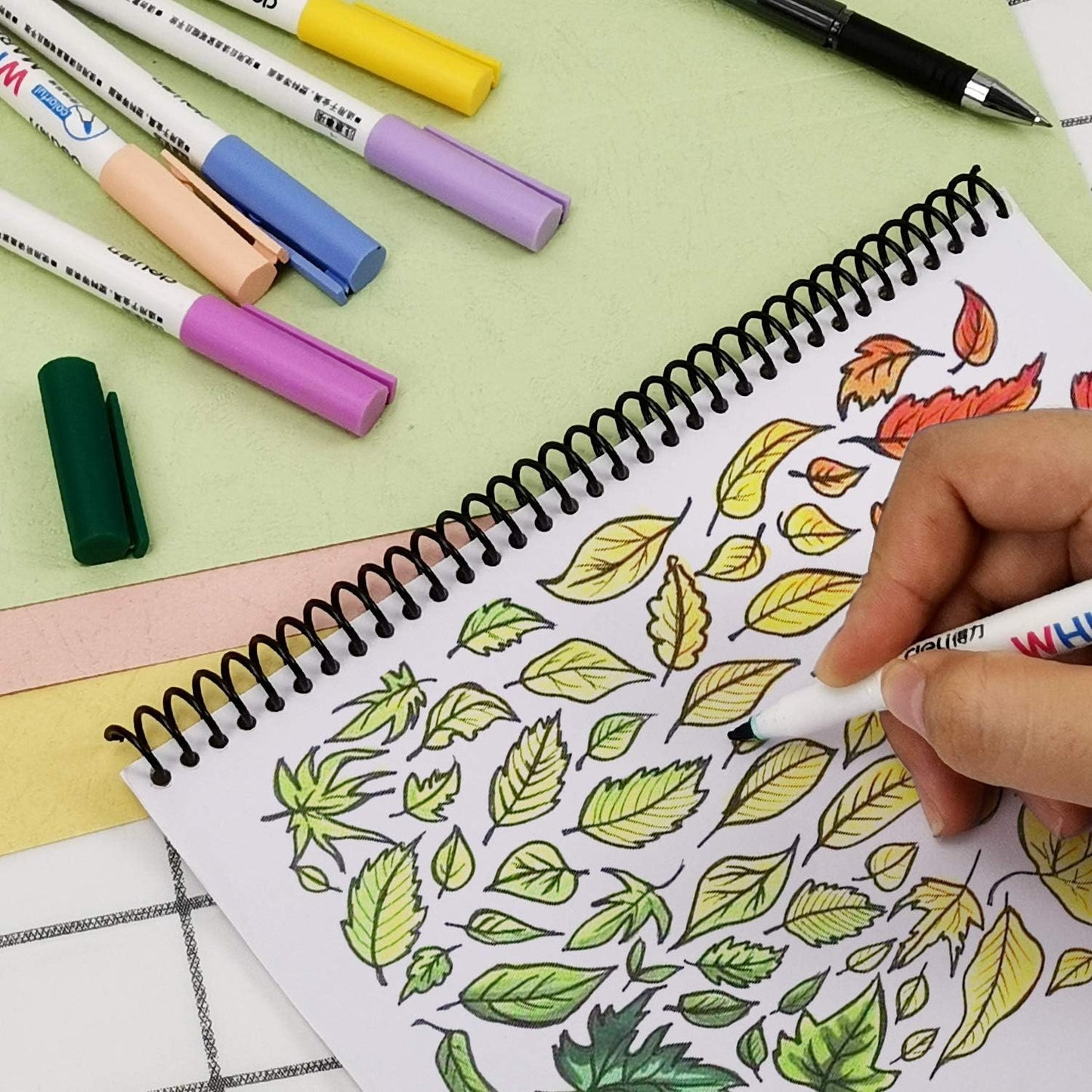 Rayson Plastic Spiral Binding Coil 5/8" (15.9mm), 140 Sheet Capacity, 4:1 Pitch Black Coil Bindings Spines - 100/Box for Business and Educational Purposes