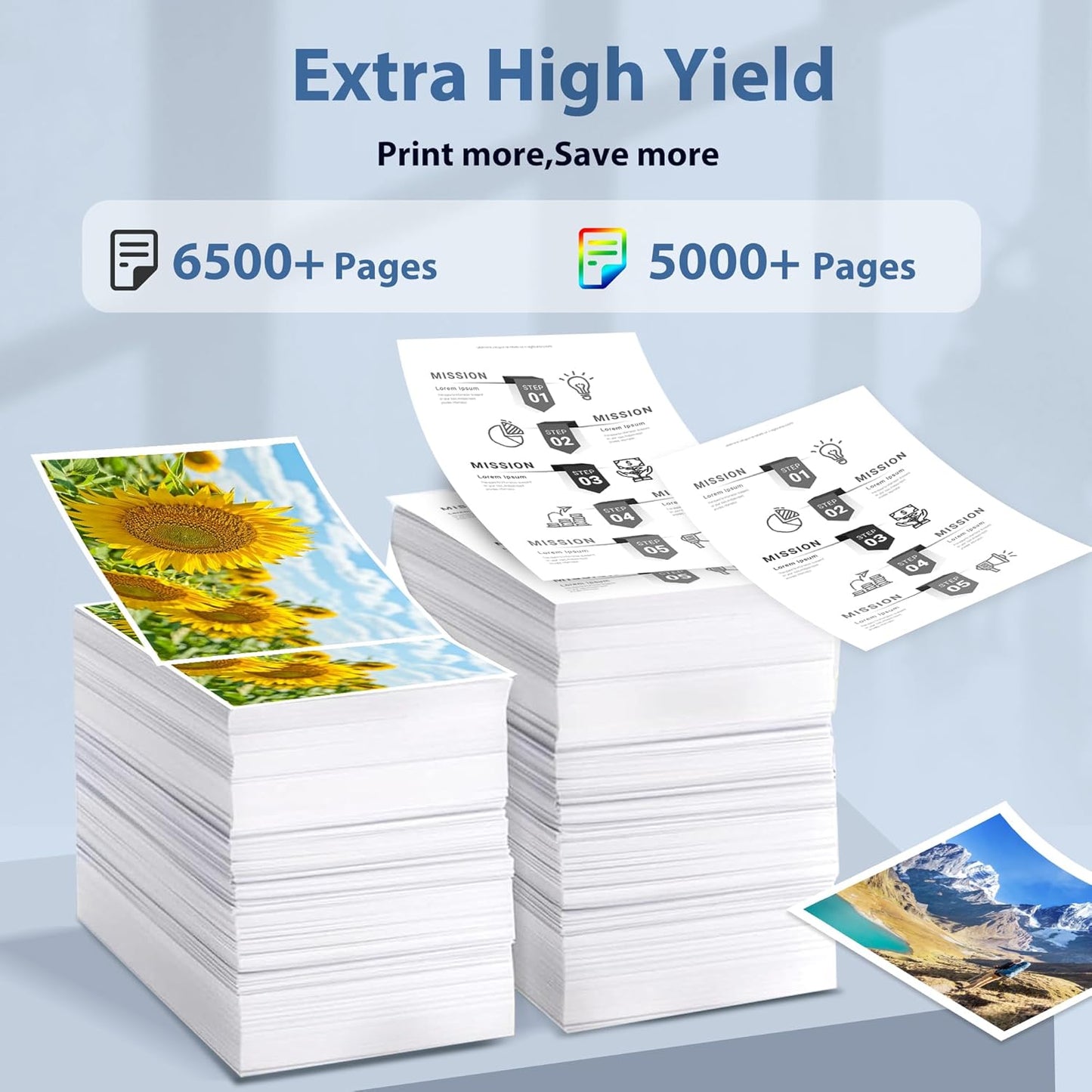 410X Toner Cartridges Compatible for HP Color Laser Jet Pro M452 Series Reaplacement for HP410X 410A Set High Yield with MFP M377dw M477fdn M477fnw M477fdw Printers (4-Pack Black/Cyan/Magenta/Yellow)