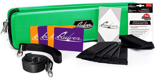 Quiver Time 's Green Card Case, Perfect for MTG Deck, Premium Storage Box, for Trading Cards, and Playing Card Storage, Ideal for Carrying Magic The Gathering and Game TCG Enthusiasts Recommended