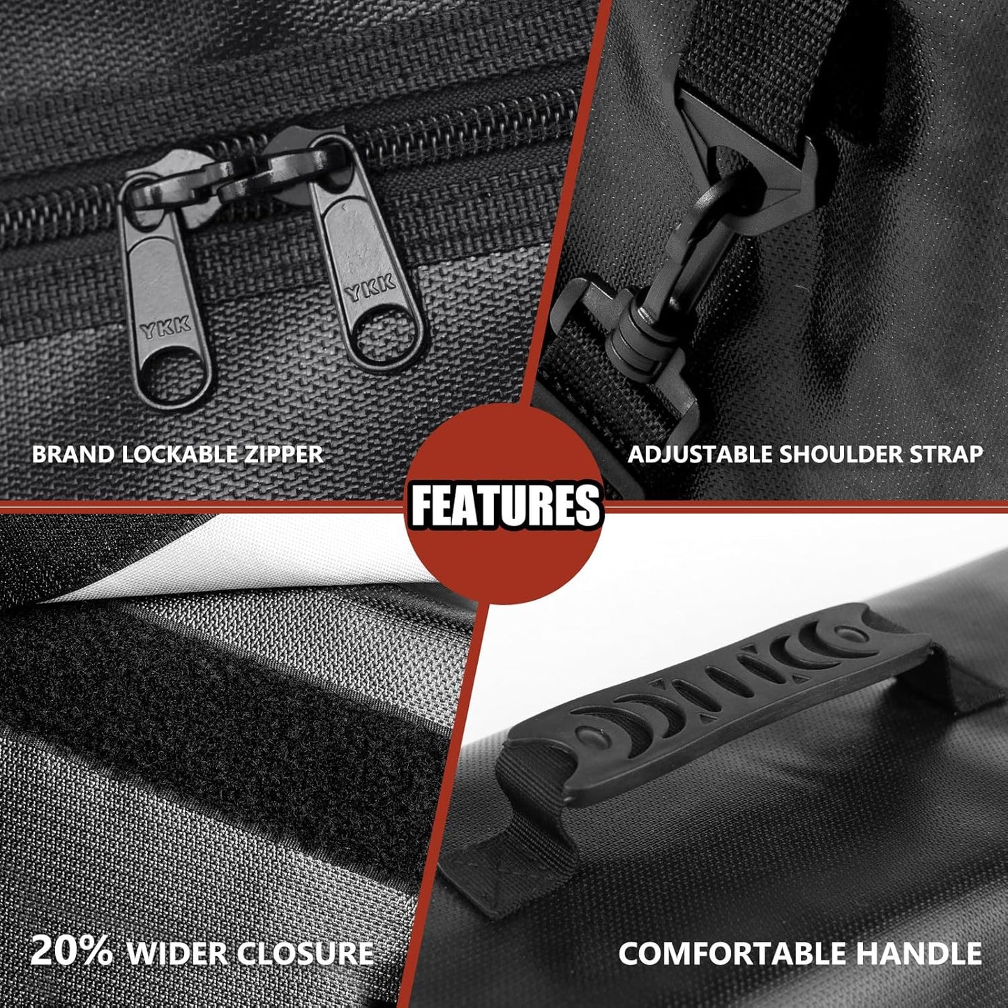 ROLOWAY Large Fireproof Bag 5200℉ Heat Insulated (17 x 12 x 5.8 inches), Fireproof Document Bag for Cash Safe and Document Safe