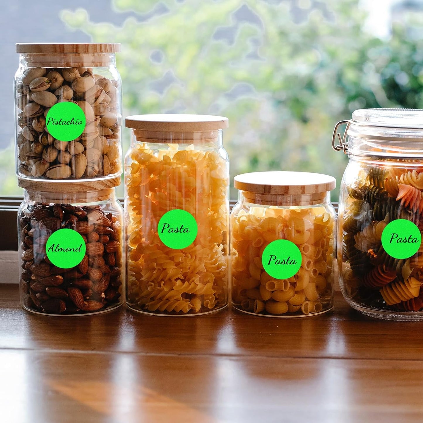 STARLIBOO Fluorescent Green Dot Stickers,1 inch Round Color Coding Circle Dot Labels, 1600pcs Permanent Adhesive Circle Garage Sale Sticker (2 Rolls)