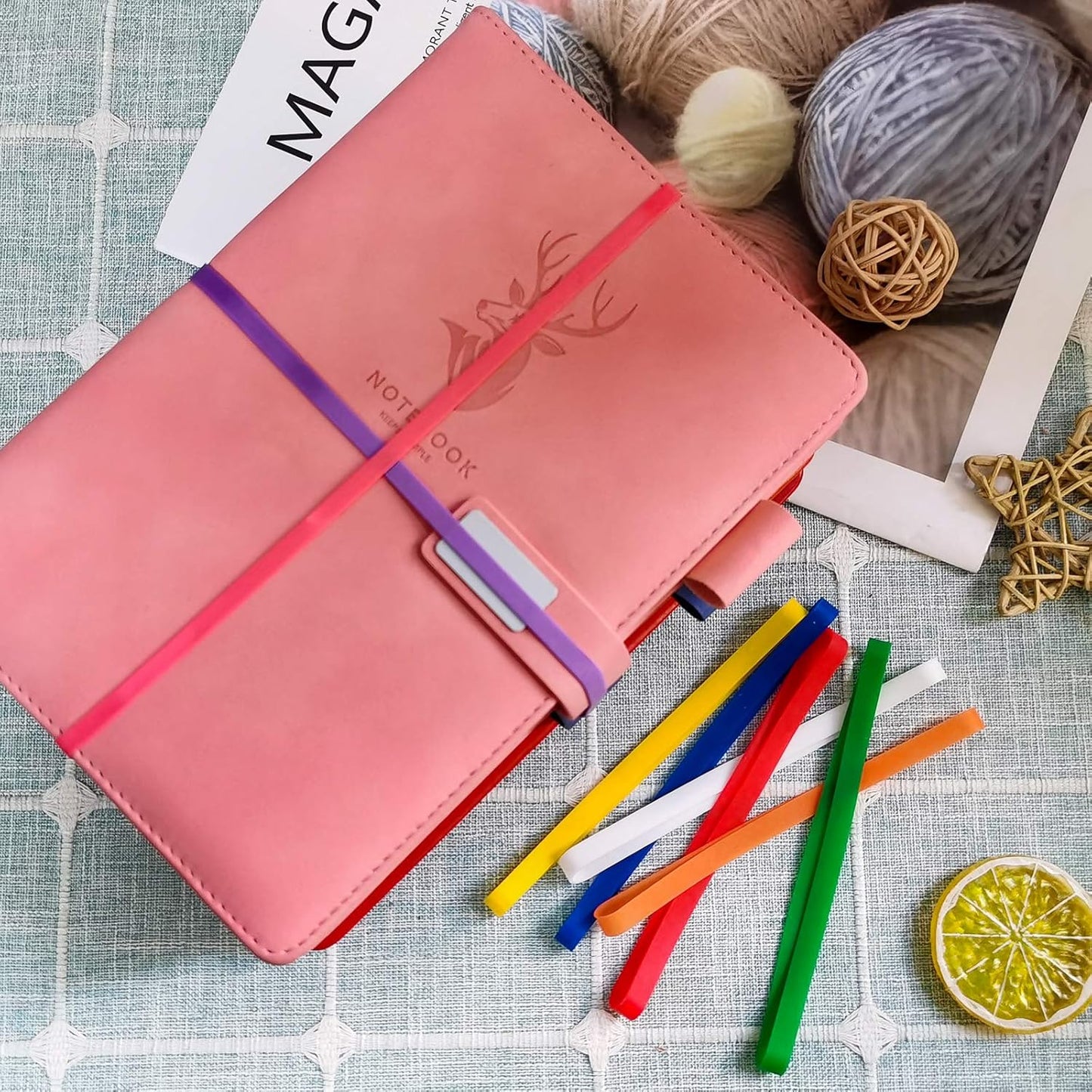 Coopay 72 Pieces Silicone Rubber Bands Colorful Elastic Rubber Wrapping Bands for Books, Art, Exercise, Crab Traps, Cooking, Wrapping, Heat, Cold, UV, Chemical Resistant (12, 8, 5.5 Inches)