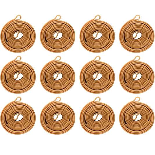 IDL Packaging 56" Strong, Elastic & Flexible Rubber Bands, Pack of 12, Beige - 2X Elasticity, 80% Natural Rubber - Extra Strong Mover Bands for Furniture, Boxes, Moving Blankets