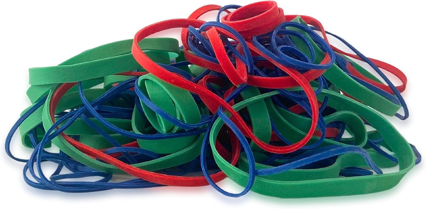 Upgrade Office Supply UPG23454 Rubber Bands, Assorted Size and Color, 1 lb Bag, USA