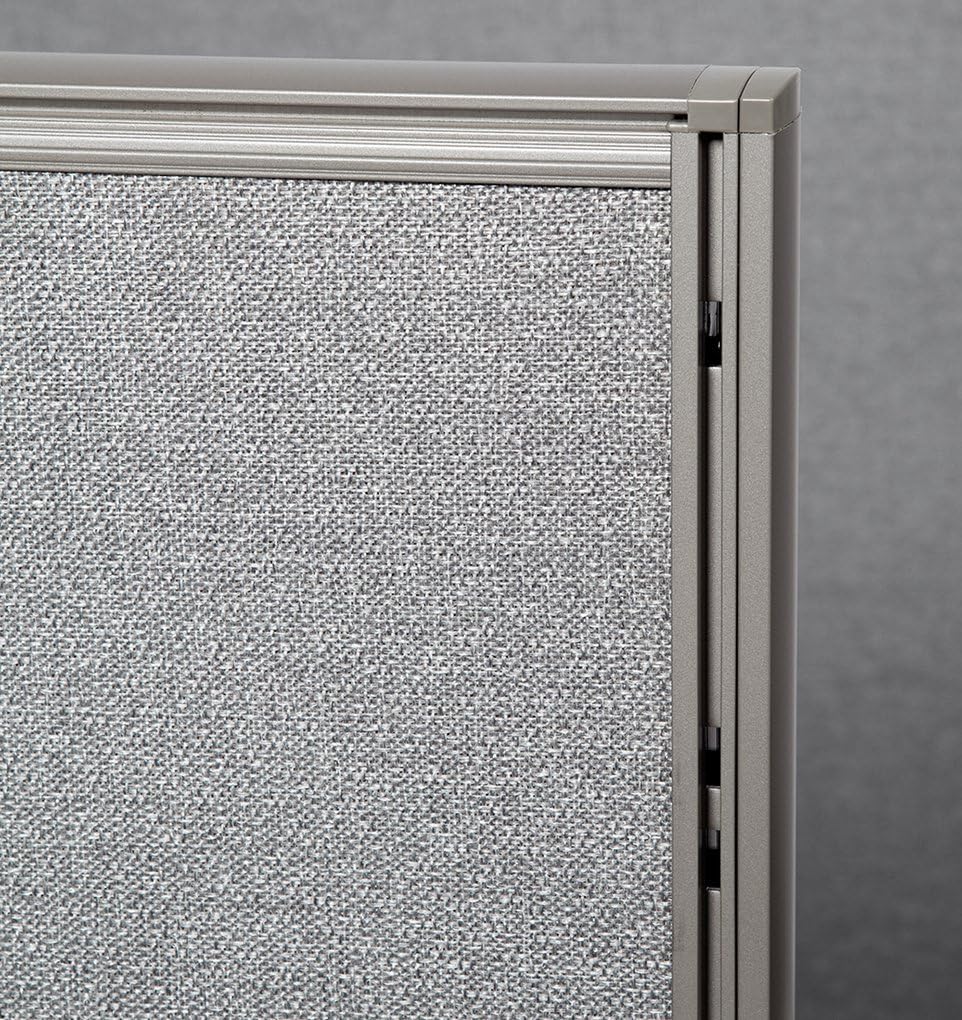 GOF Freestanding Office Partition, Large Fabric Room Divider Panel, 72" W x 60" H