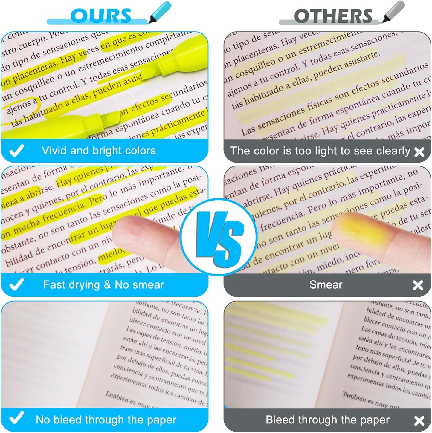 Duchong 30 Yellow Highlighters, Chisel Tip Dry-Quickly Highlighter Markers, Highlighter Bright Colors for Adult Kids, Office Classroom Must Have, School Supplies for Teachers