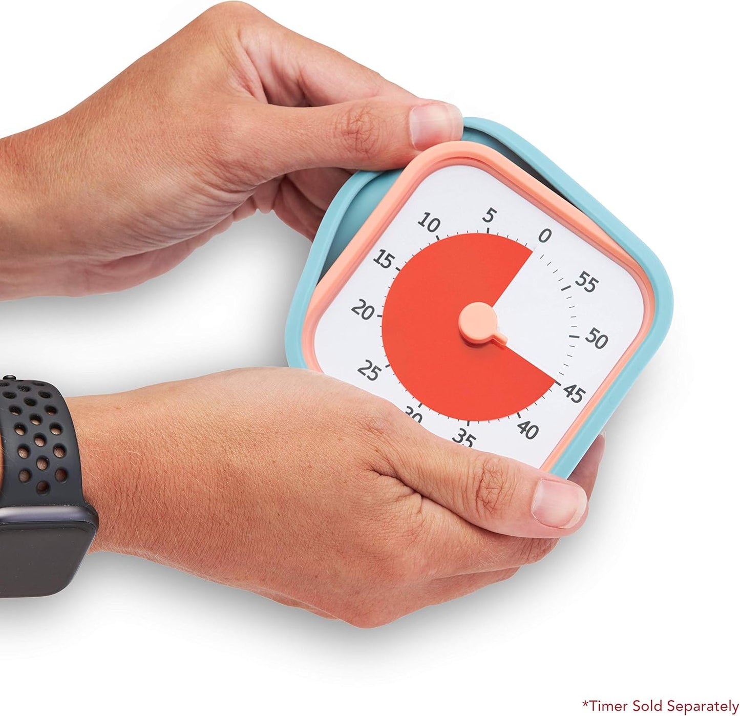 TIME TIMER Home MOD Neutral Cases - for Classroom Learning, Homeschool Study Tool, Student Desk Clock and Office Meetings with Silent Operation (2-Pack)