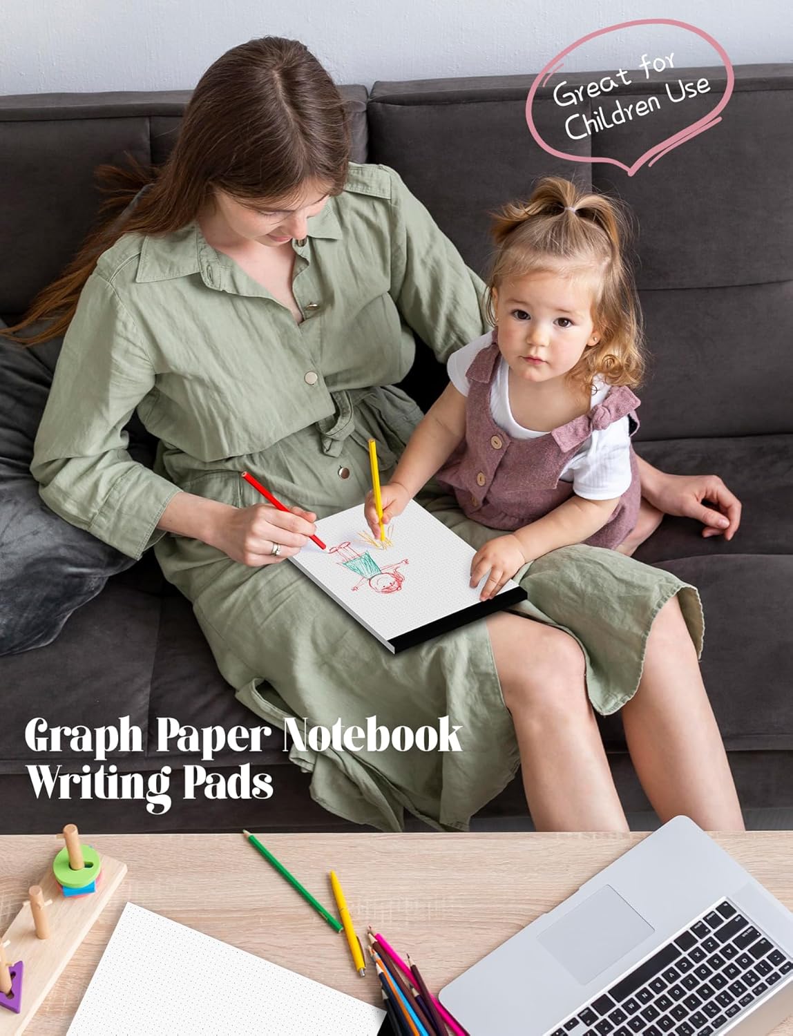 Dot Grid Journal Notepad 8.5 x 11, 8 Pack, Dotted Grid Paper Note Pads 8.5" x 11", White Dotted Journal 8-1/2 x 11, 30 Sheets, 1/5" Dot Spacing Paper Writing Pads for Sketching, Drawing, 30 Sheets/Pad