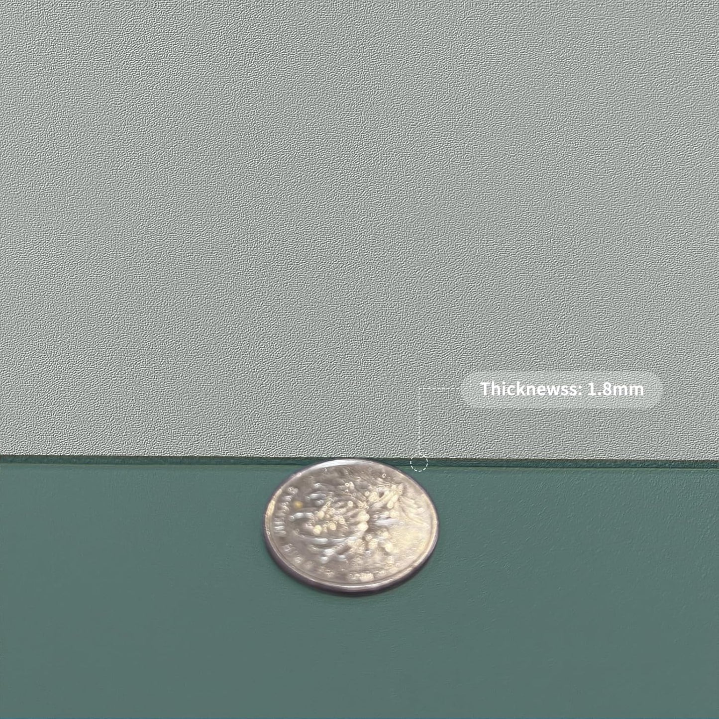 Leather Table Cover,1.8mm Thick,30x48 Inch Desk Cover,Large Desk Mat,Table Protector,Table Cover Protector,Kitchen Table Cover,Dining Table Mat,(Aqua Blue+Gray,30x48)