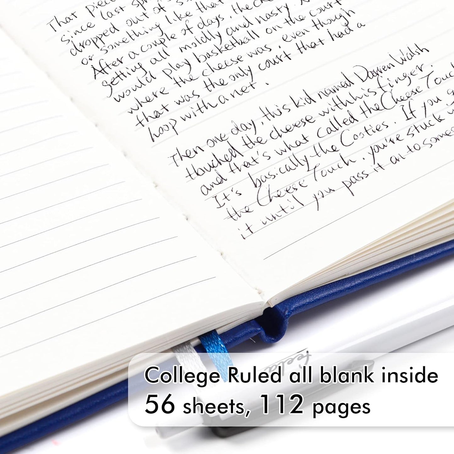 feela 15 Pack Pocket Small Notebooks Bulk, Mini Cute Notepads Hardcover College Ruled Lined Journals with Pen Holder for School Business Memos, with 15 Black Pens, 3.5”x 5.5”, A6, Navy