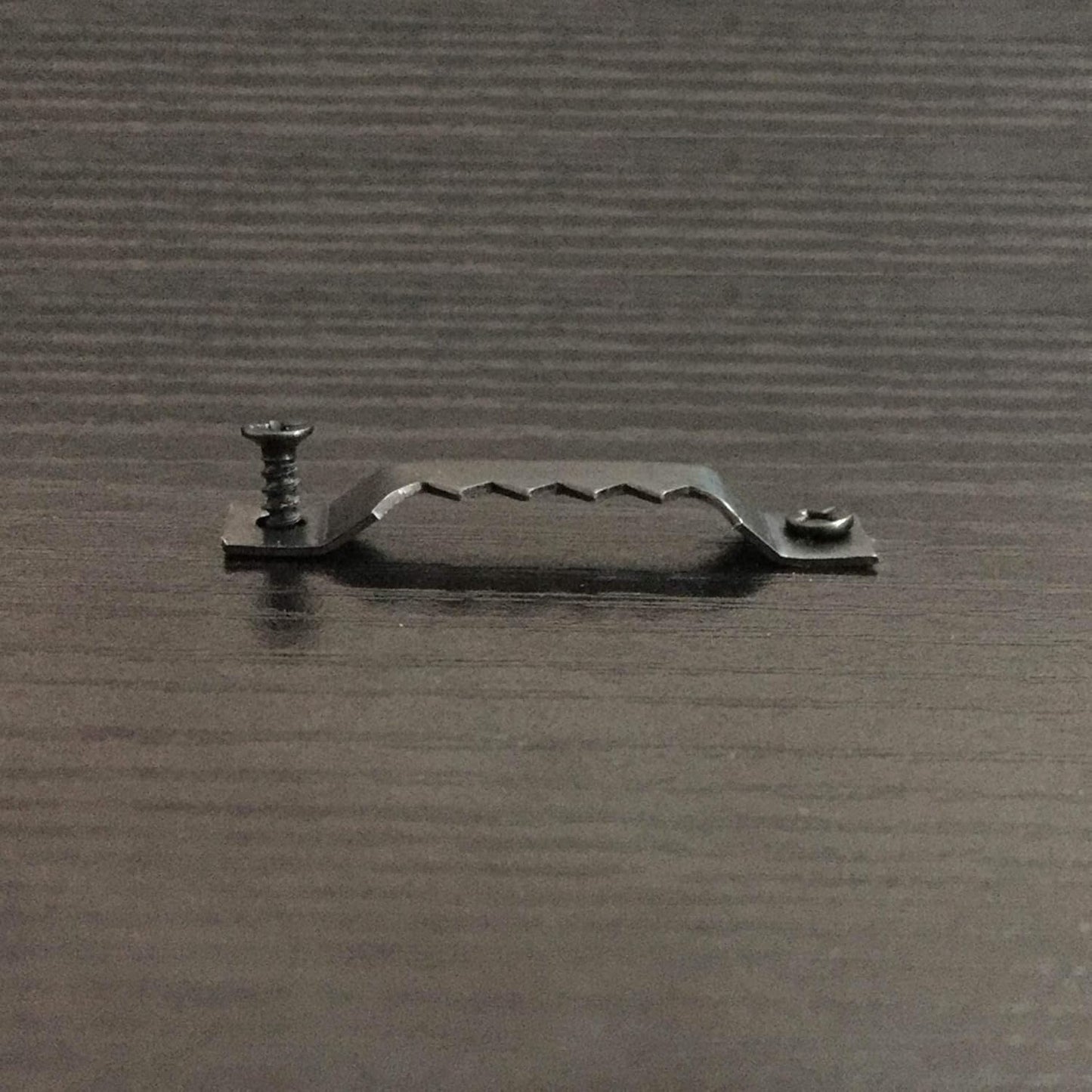 50 Pack Small Sawtooth Picture Hangers - Steel Picture Hanging Solutions with Screws, for Hanging Clock Paintings Artwork Frame Hooks (Black)