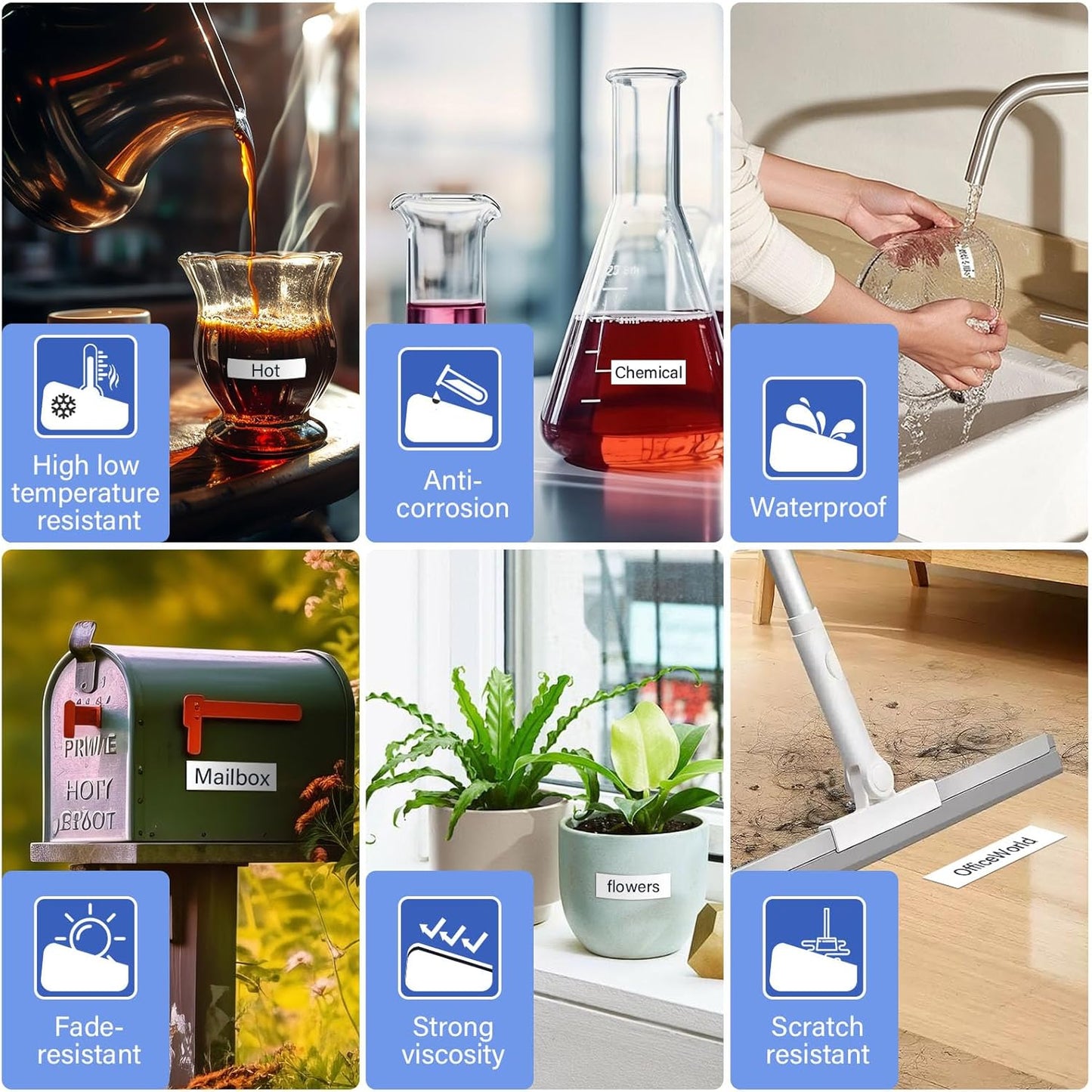 6 Pack M-K231 M Tape 12mm Compatible with M-K231s Brother Label Tape Black on White 0.47 Inch Tape for P Touch PT-M95 PT95 PT65 PT-65 PT70 PT85 PT90 Label Maker