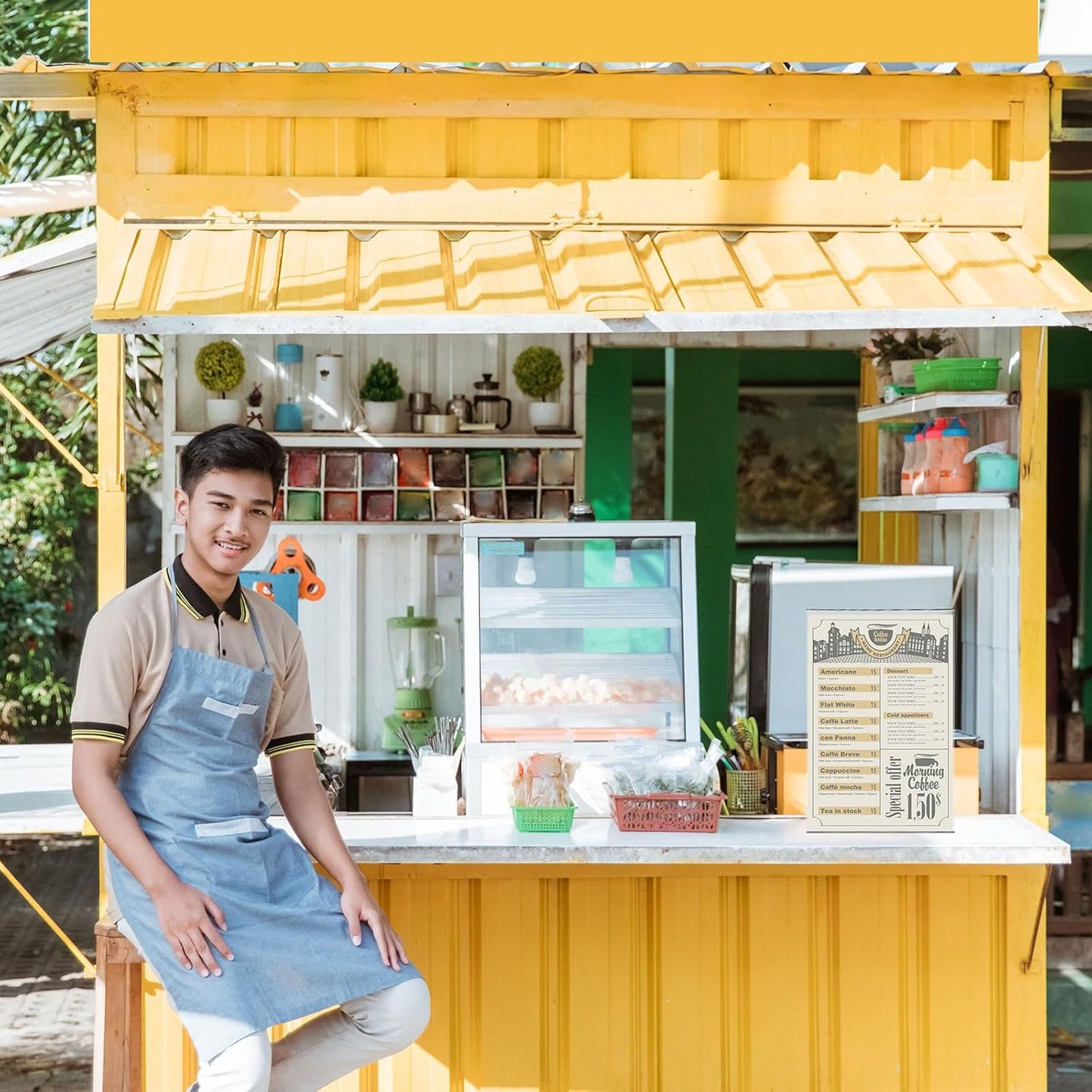 Qilery 8 Pcs 11 x 17 Inch Acrylic Sign Holder Clear Display Stand Frame Table Top Slant Back Plastic Sign Holder Flyer Document for Menu Workers Teachers Office School Desktop