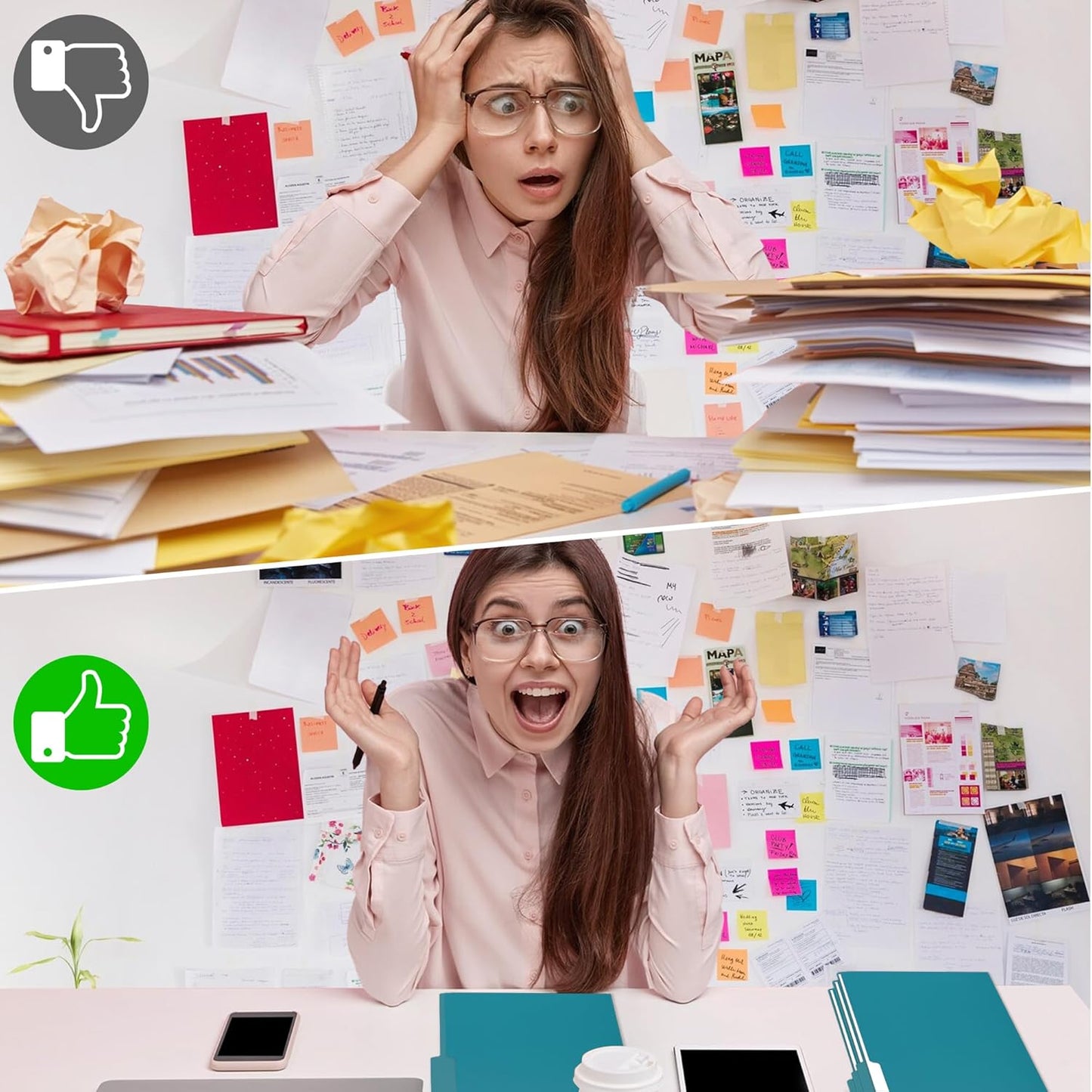 36 Packs Colored File Folders,Royal Blue File Folders Letter Size,1/3 Cut Tabs File Folder,Two-Tone File Folder,Manila File Folders for Office,School and Home,Organization