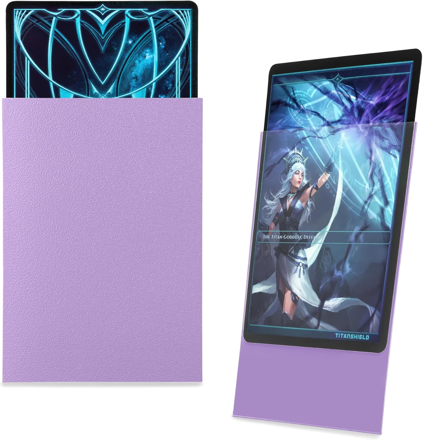TitanShield Premium Lavender 150 Sleeves Standard Size Board Game Trading Card Sleeves Deck Protector for Magic The Gathering MTG, Baseball Collection, Dropmix