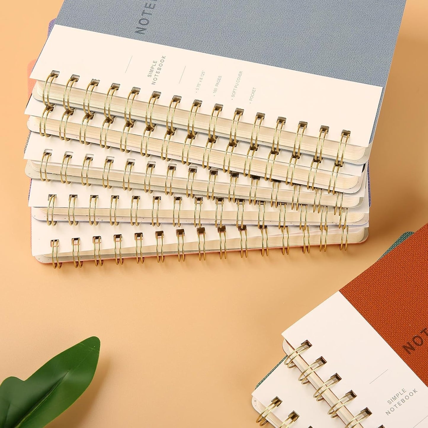 Lined Spiral Notebook College Ruled A5 Journal Book for Note Taking, 160 Pages Writing Journal for Office and Home School Supplies 5.75x8.125 inch (0Green)