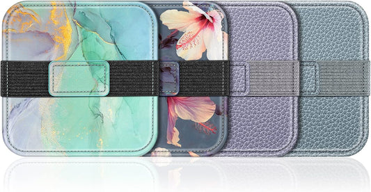 Fintie Screen Cleaning Pad, [4 Pack] Soft Cloth Wipes Screen Cleaner with Elastic Strap for iPad, iPhone, MacBook, Tablets, Laptop (Blooming Hibiscus)