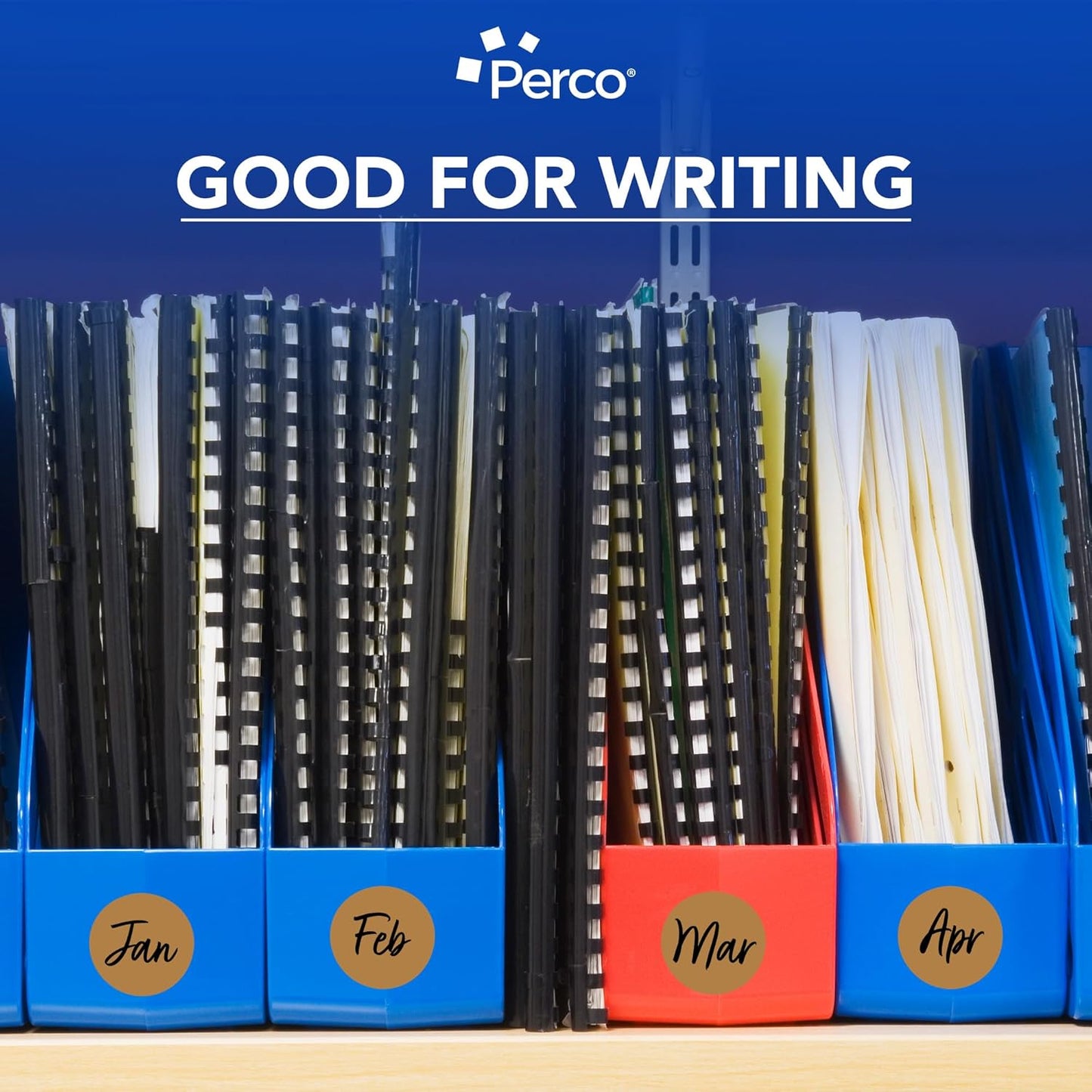 Perco Kraft Brown 2-Inch Perforated Circle Dot Sticker Labels — 10 Rolls, 5,000 Round Stickers — Natural, Cardboard-Like Surface with Permanent Adhesive for Organizing, Crafting & More—Made in USA