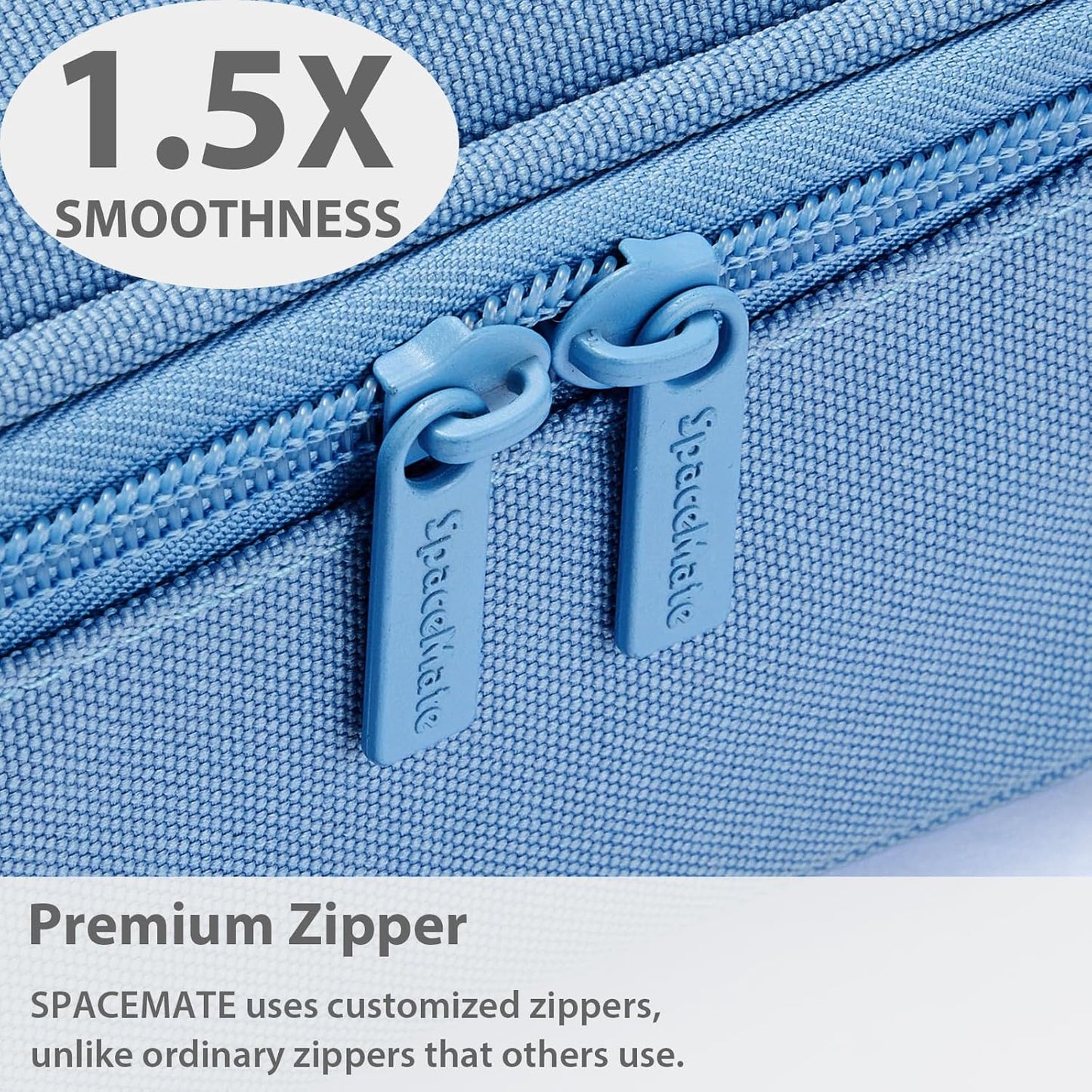 Pencil Case Pouch Box Bag School Supplies Girls Boys Kids, Cute Preppy Stuff Large Big Capacity Aesthetic Pen Organizer, Back to College Stationary, Cornflower Blue, Classic Stlye, 1800ml