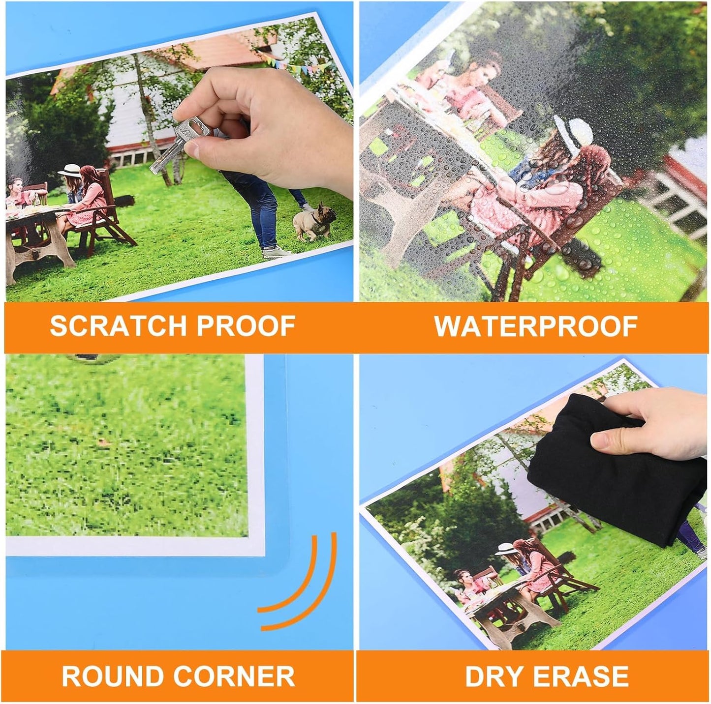 CAREGY Thermal Laminating Pouches, Holds 8.5 x 11 Inch Sheets,1200 Pack Laminating Sheets, 3 Mil, 9 x 11.5 Inches Lamination Sheet Paper for Laminator, Clear, Letter Size, Office and School Supplies