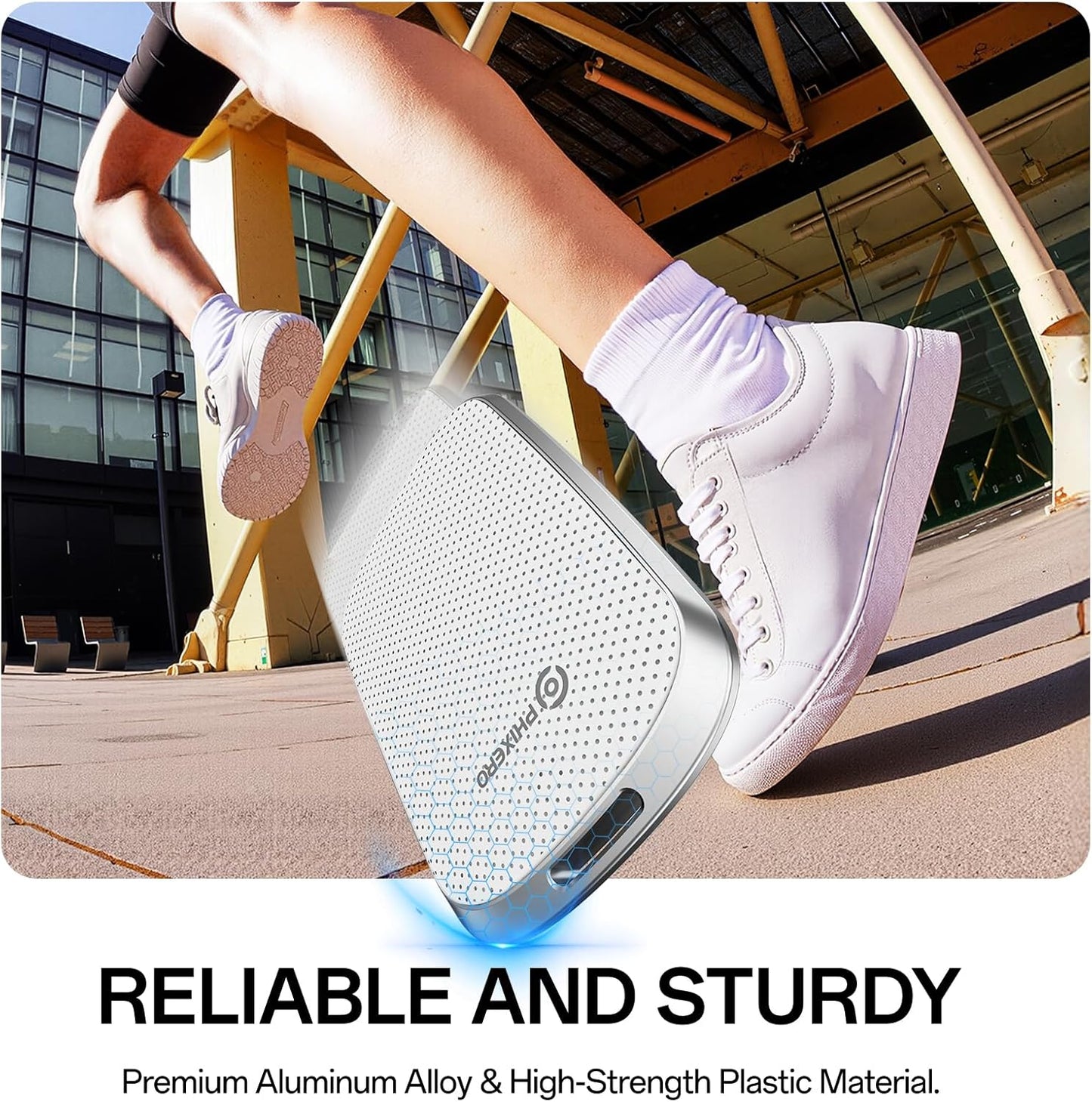 PHIXERO P5PLUS Portable SSD 1TB Up to 550MB/s, USB 3.2 Gen 2 External Solid State Drive，USB C to C&A for Smartphone，Tablet，PC，Labtop (White)