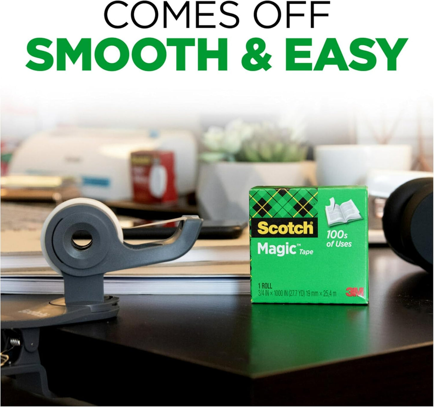 Scotch Magic Tape, 12 Rolls, Numerous Applications, Invisible, Engineered for Repairing, 3/4 x 1000 Inches, Boxed