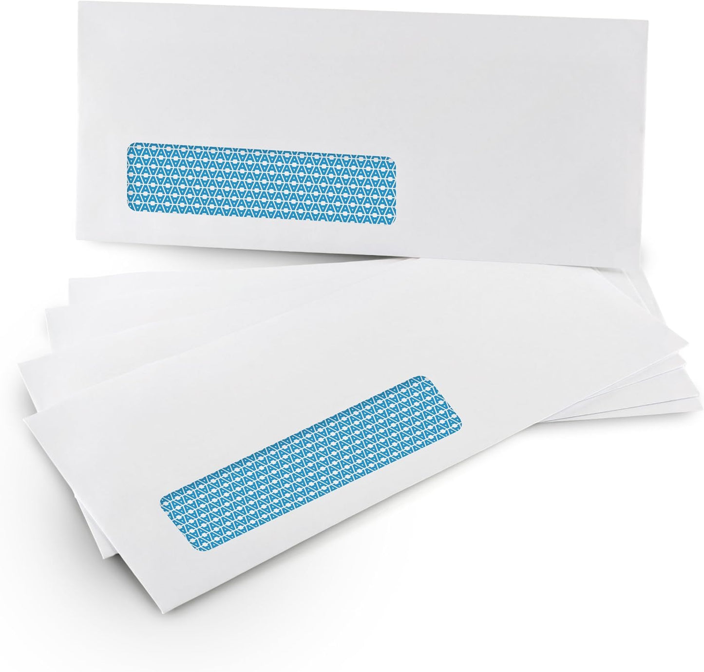 Aimoh #10 Single Left Window Self-Seal Security Tinted Envelopes, 4-1/8 X 9-1/2 Inches, 24 LB Premium Quality - 100 Count Box (35221)