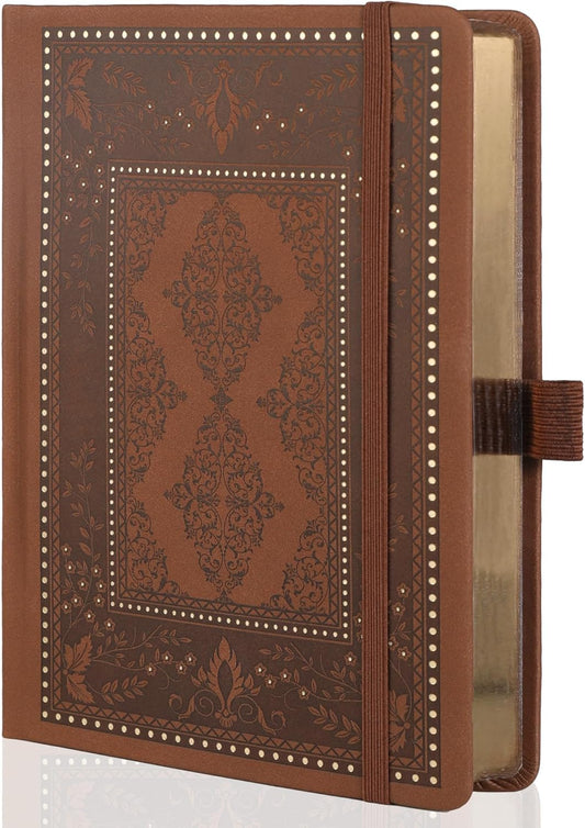 TIEFOSSI Bullet Dot Journals for Women Men, Dot Journals for Writing Women, 160gsm Thick Paper, 190 Numbered Pages, for Planner Organization