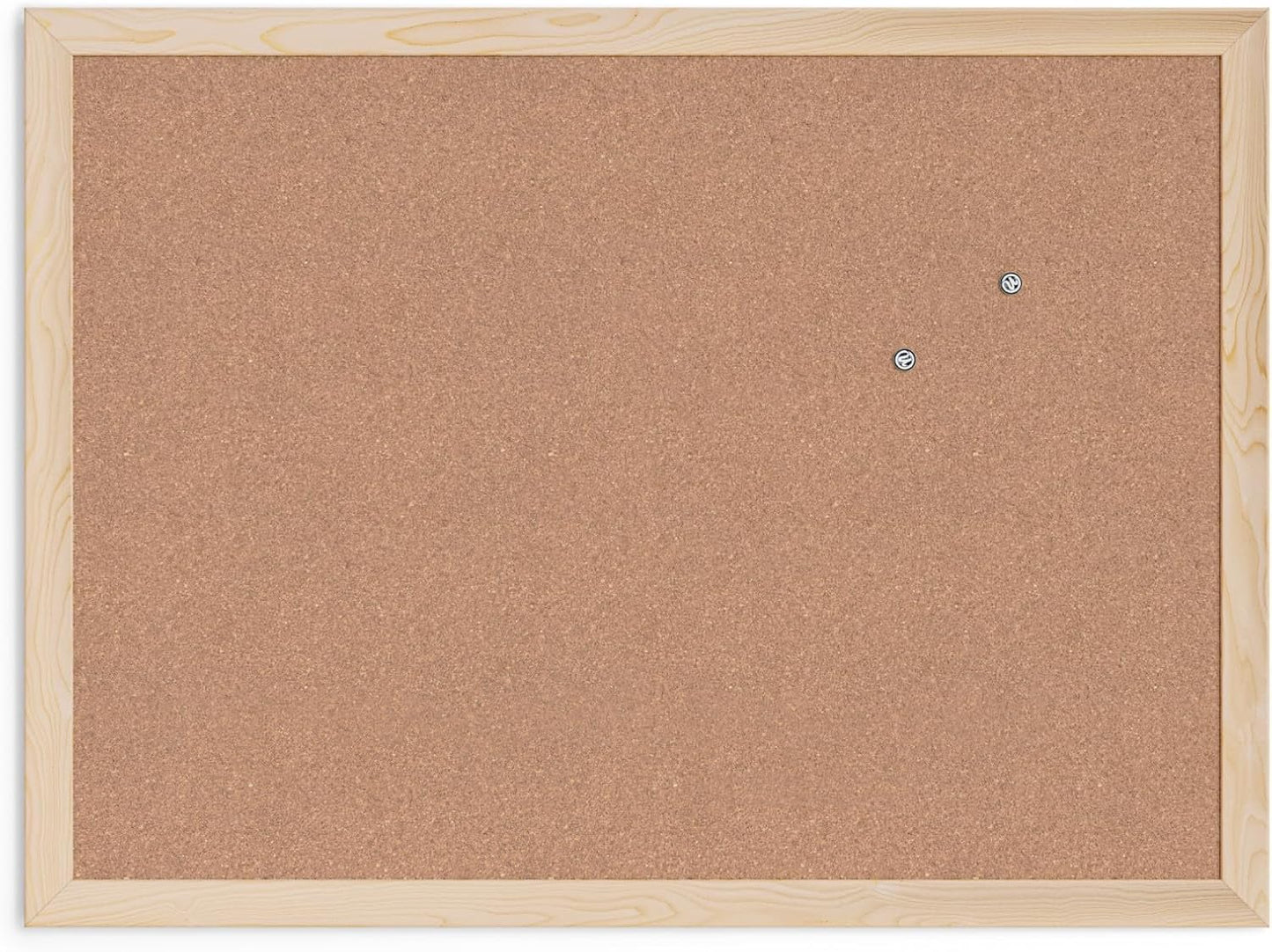 U Brands Cork Bulletin Board,18 x 24 Inches, Light Birch Wood Frame (265U00-01)