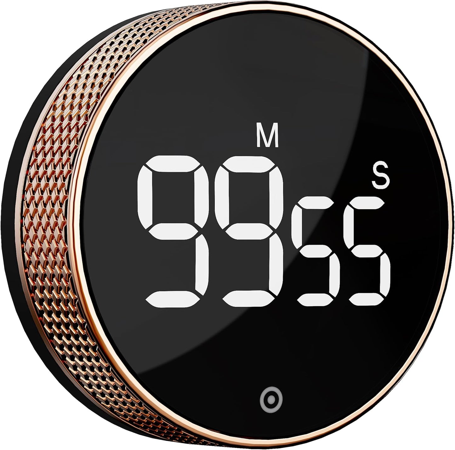 BlueSnail Kitchen Timer with LED Digital Display Smart Efficana for Home Classroom Gym Office, Volume and Brightness Adjustable Productivity Timer (Rose Gold)