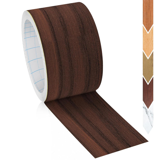 GSCIT Club Wood Grain Repair Tape, 2.3 inch X 50ft Self Adhesive Walnut Grain Repair Patch for Tables, Chairs, Baseboards, Doors, Windows, Floors, Handicraft DIY.