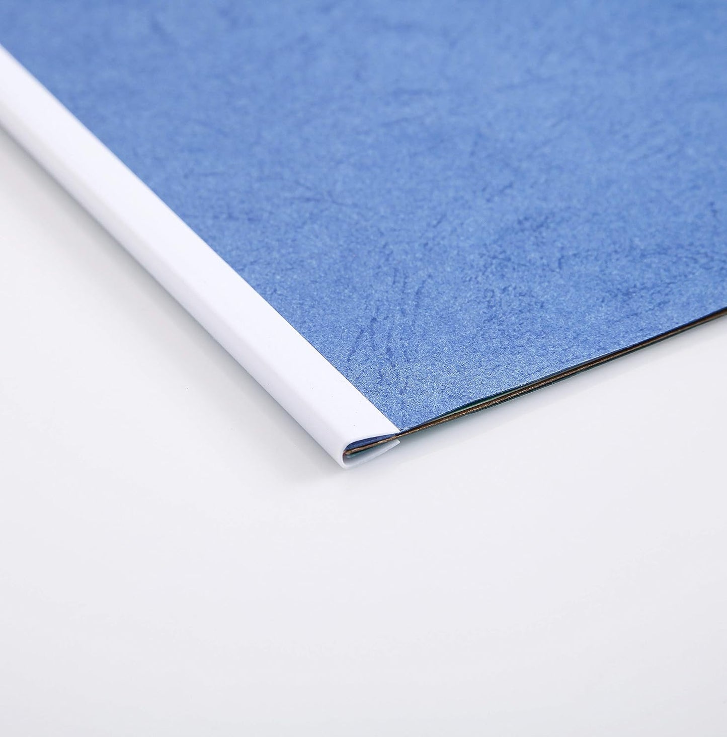 BNC Slide and Grip Binding Bars, 1/8 inches, White Color, Letter Size Pack of 100, 15 to 20 Sheet Capacity, Round Corner (1/8 Inches, White)