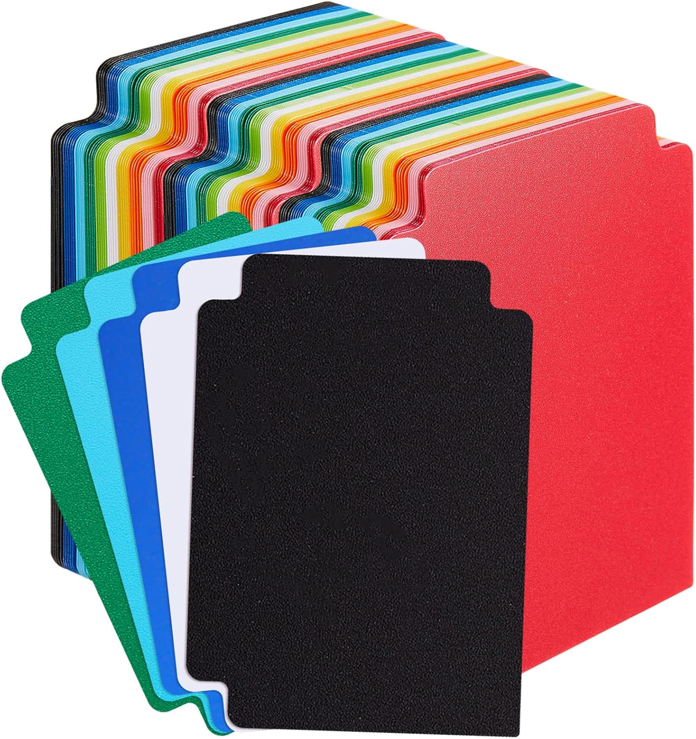 Trading Card Dividers Multicolor Card Page Dividers Frosted Plastic Separator with Tabs for Games Sports, 2.7 x 3.8 Inches(150 Pieces)