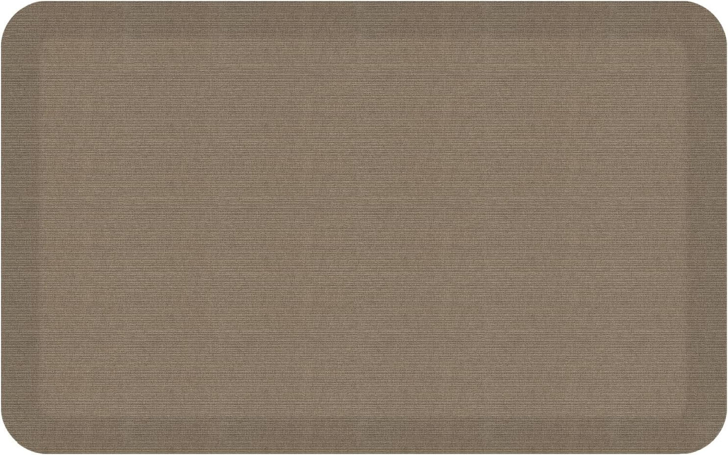 NewLife by GelPro Anti-Fatigue Designer Comfort Kitchen Floor Mat, 20"x32", Grasscloth Pecan Stain Resistant Surface with 3/4” Thick Ergo-Foam Core for Health and Wellness