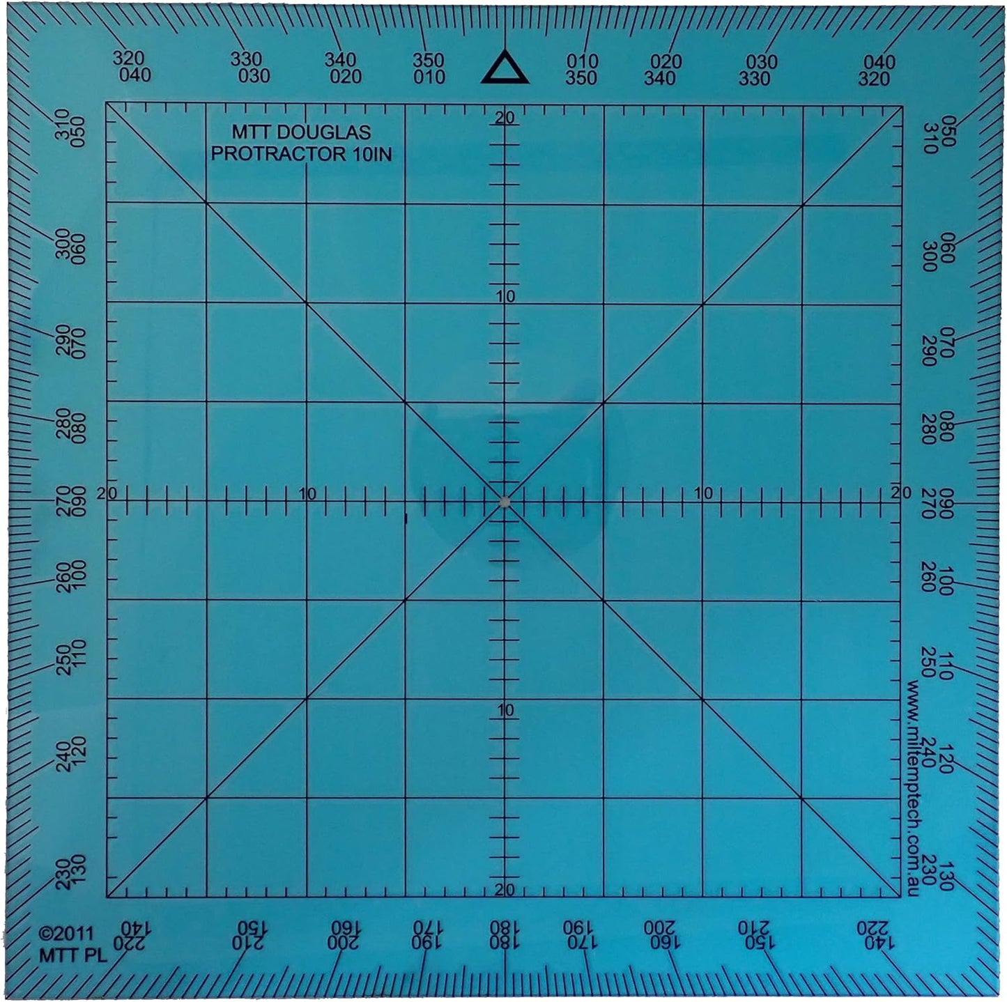Douglas Protractor Graduated in Degrees for Angle Measurements and map Plotting for Outdoor, Marine or air Navigation, Hiking, Orienteering and Survival