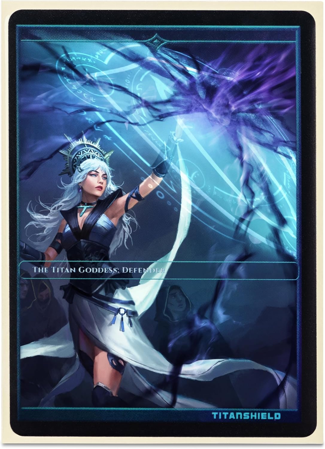 TitanShield Premium Ivory 150 Sleeves Standard Size Board Game Trading Card Sleeves Deck Protector for Magic The Gathering MTG, Baseball Collection, Dropmix