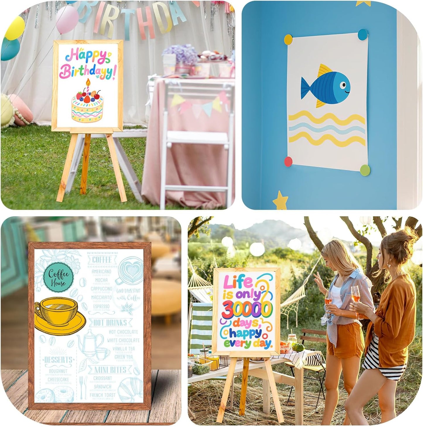 18 Pcs White Poster Board Paper 11.7 x 16.5, ROOKEA White Vision Boards Bulk Smart Posterboard Blank Graphic Display Card Paper for Drawing Artwork School Arts Crafts Classroom Projects Scrapbooking