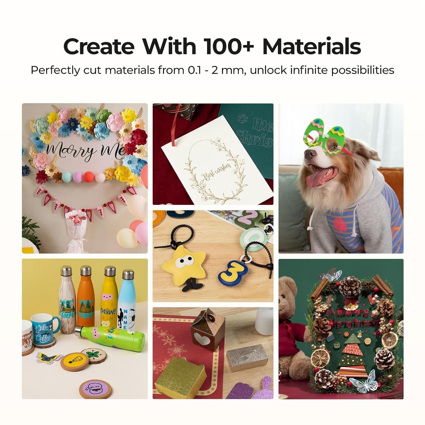 LOKLiK Cutting Machine 2 by HTVRONT - 5 in 1 Vinyl Cutter Machine with 5X Cutting Force, Cuts 100+ Materials, AI Painting, 13'' Smart Die Cutting Machine for All Crafts Cards 3D Arts Home Decor