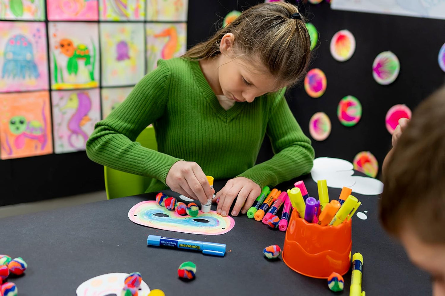 Prang Washable Glue Stick, Blue.28 Oz, 1 Count