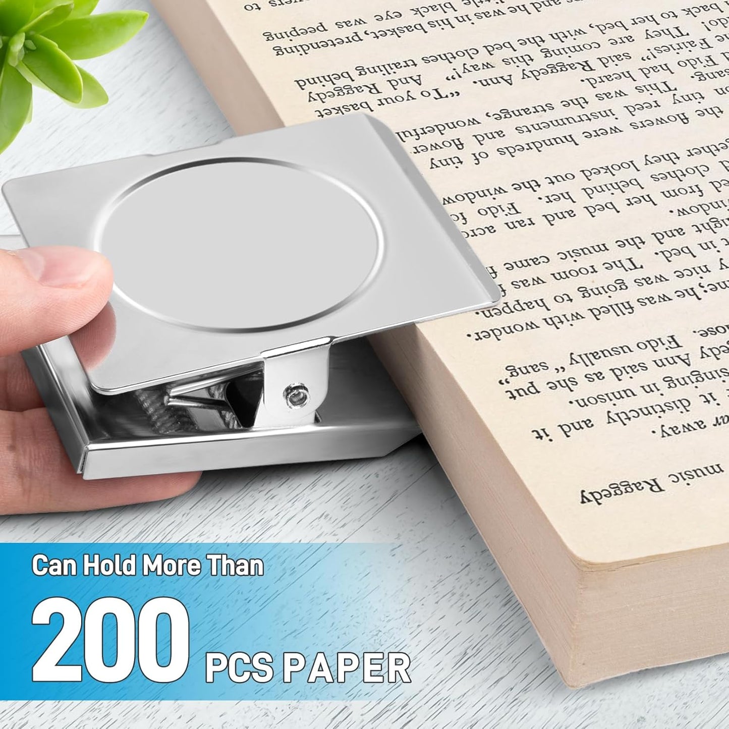 FINDMAG 8 Pack Clip Magnets Extra Large Magnetic Clips, Fridge Magnet Clips, Clip Magnets Great for Home, Office, Whiteboard, Kitchen, Classroom - 2.2 Inch (Silver)