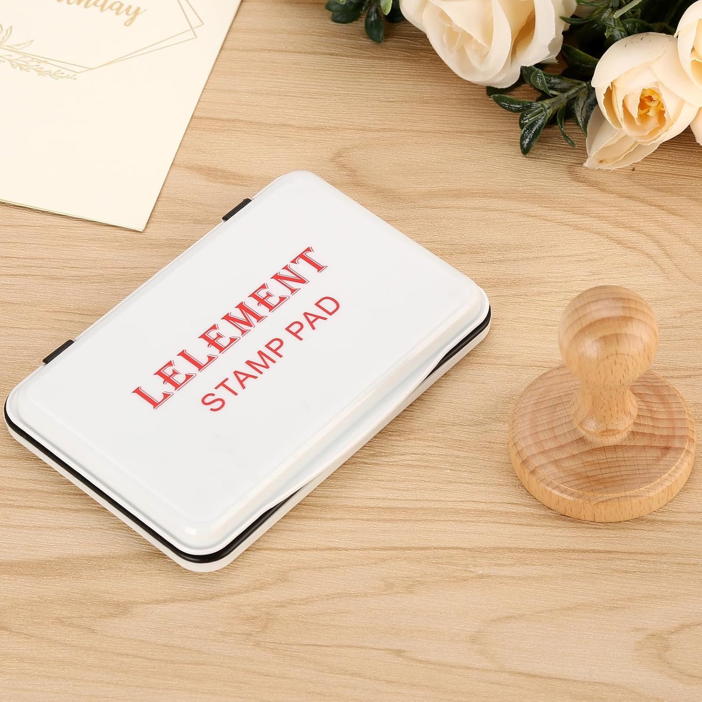 Ink Pads for Stamps | Black Ink Stamp Pad | Rubber Stamps Ink Pad - Premium Quality Felt Pad for Stamps | Stamp Pads | Small Size