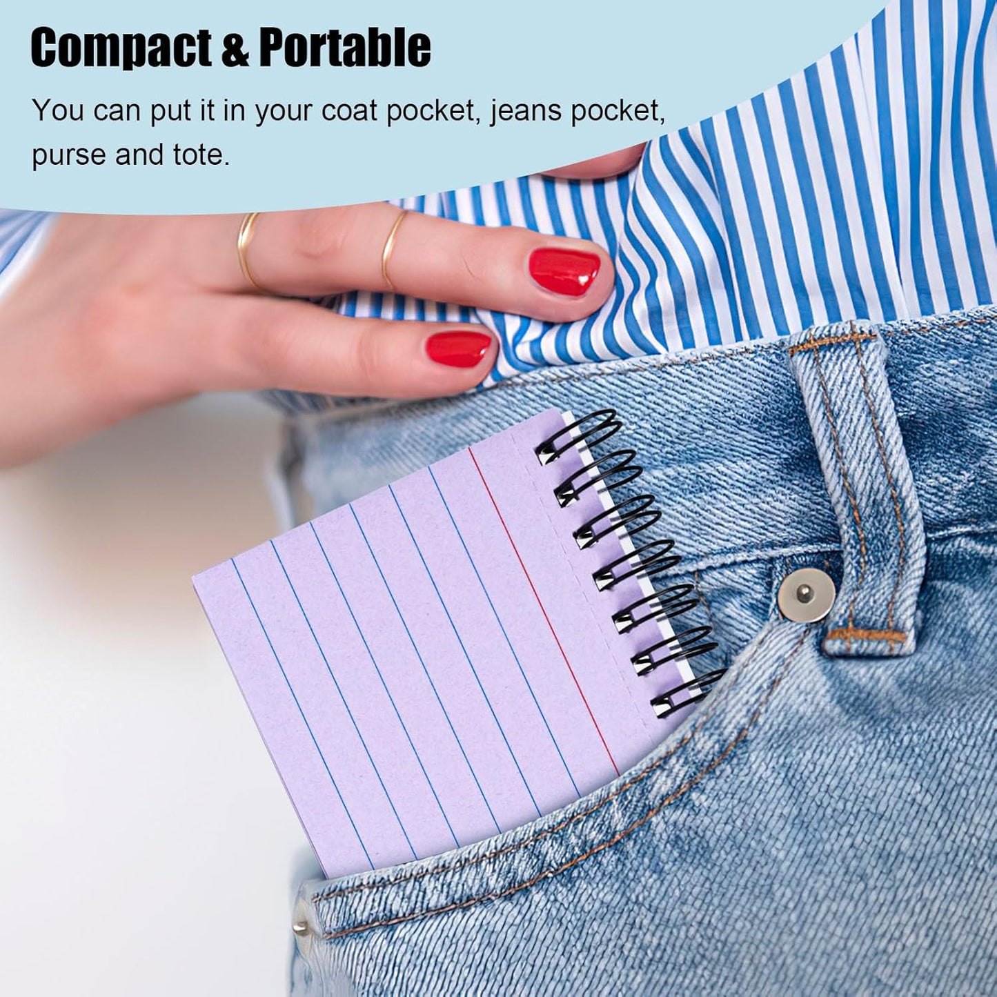 Koogel 500PCS 3x5 Index Cards, Colored Index Cards with Rings for Back to School, Ruled Flashcards Heavy Notecards with Waterproof Covers for Studying College Office Home To Do List Supplies