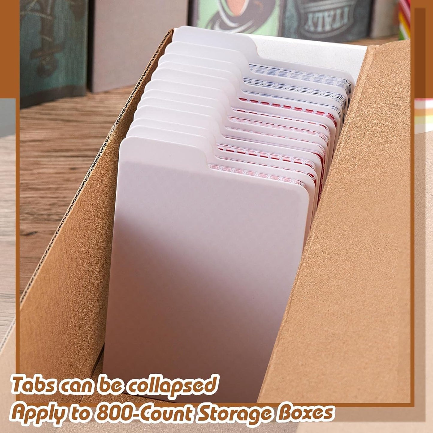 Lewtemi White Trading Card Dividers Plastic Card Separators Organizer for Sport Game Business Storage, 2.6 x 3.8 Inch/ 66 x 97 mm(250 Pieces)