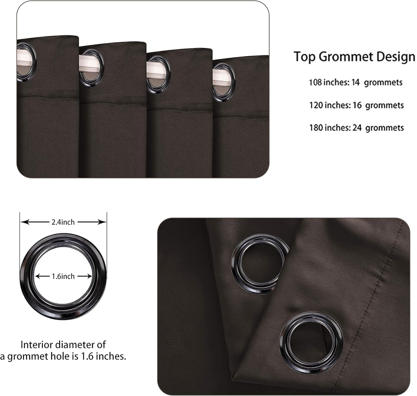 BONZER Extra Wide Room Divider Curtain Screen Partitions Total Privacy Wall Noise Reducing Blackout Curtains for Home Theatre, Storage, 108L x 120W Inch (9L x 10W ft), 1 Panel, Chocolate